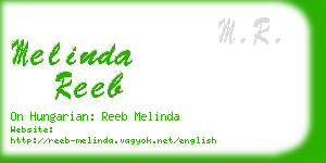 melinda reeb business card